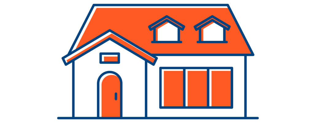 orange home icon